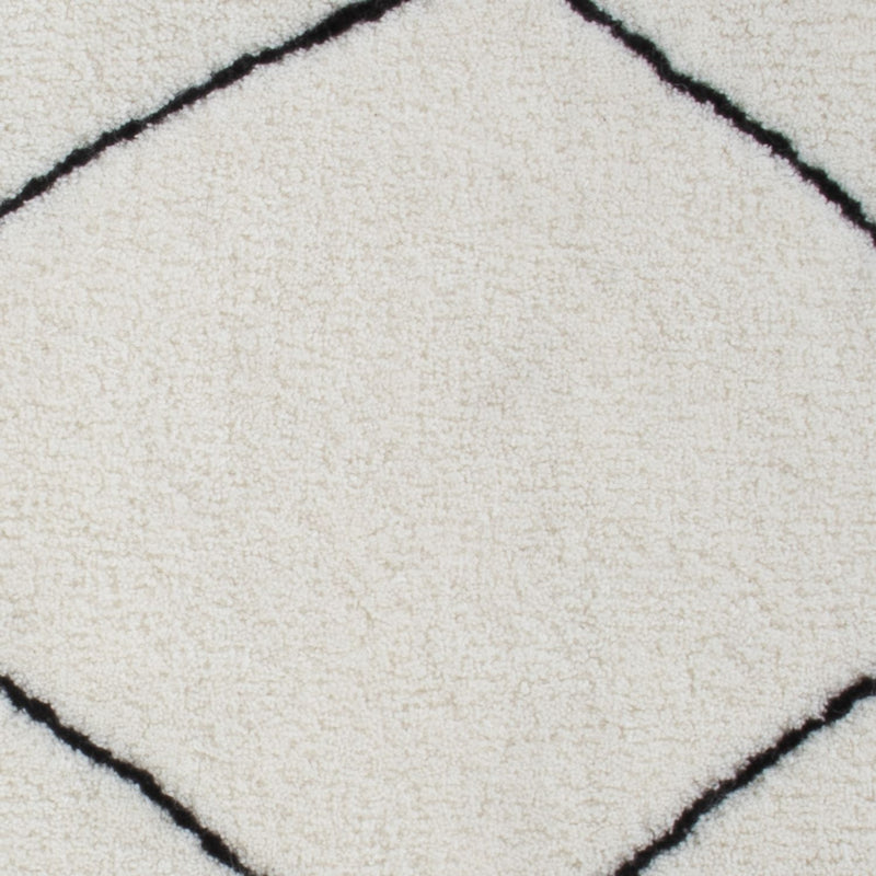 Wool Rug square  - 62 x 62 cm - light grey