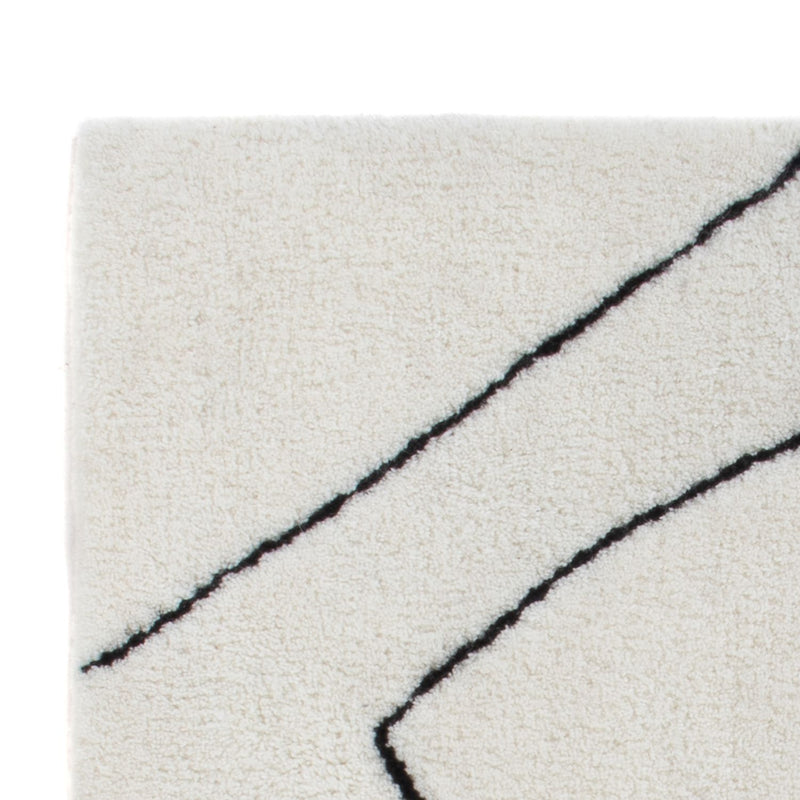 Wool Rug square  - 62 x 62 cm - light grey