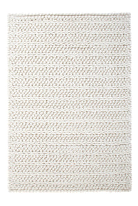 Wool Rug - 95 x 63 cm - light grey