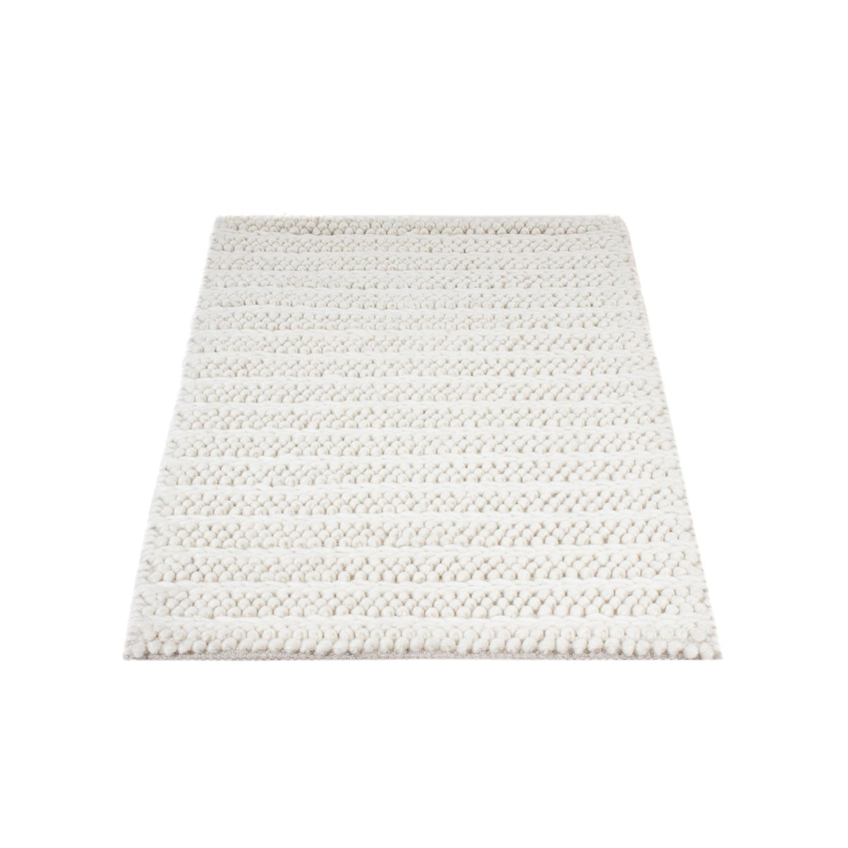 Wool Rug - 95 x 63 cm - light grey