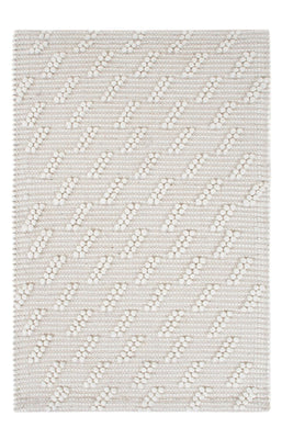 Wool Rug - 95 x 63 cm - light grey
