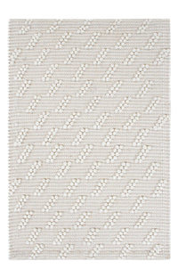 Wool Rug - 95 x 63 cm - light grey