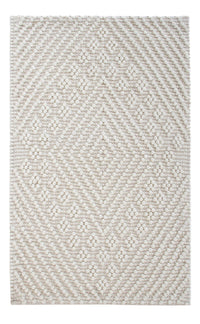 Wool Rug - 96 x 62 cm - light grey
