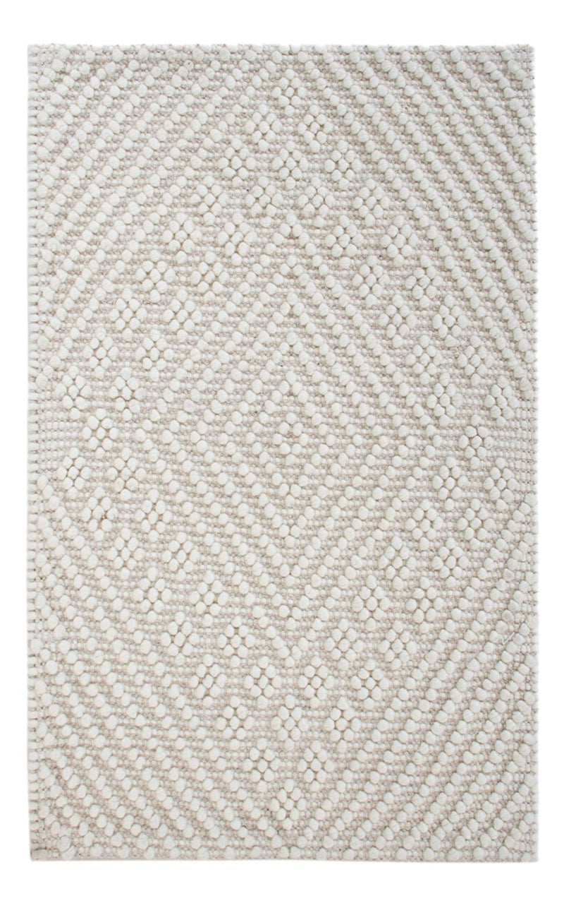 Wool Rug - 96 x 62 cm - light grey