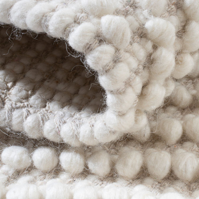 Wool Rug - 96 x 62 cm - light grey