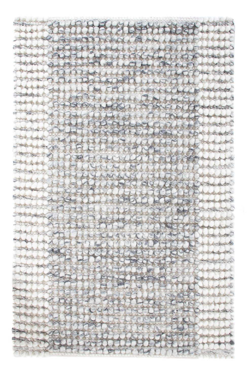 Wool Rug - 94 x 60 cm - grey