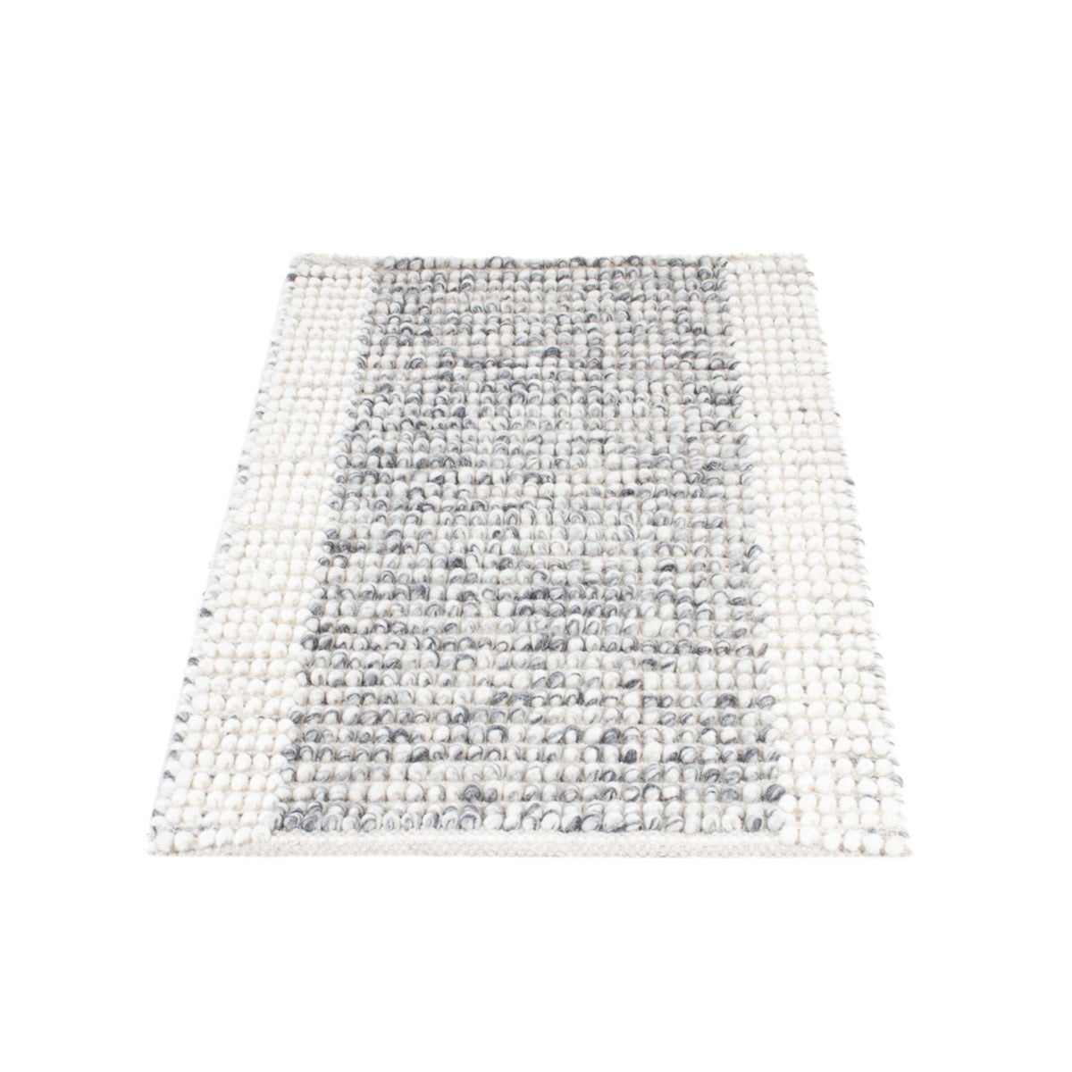 Wool Rug - 94 x 60 cm - grey