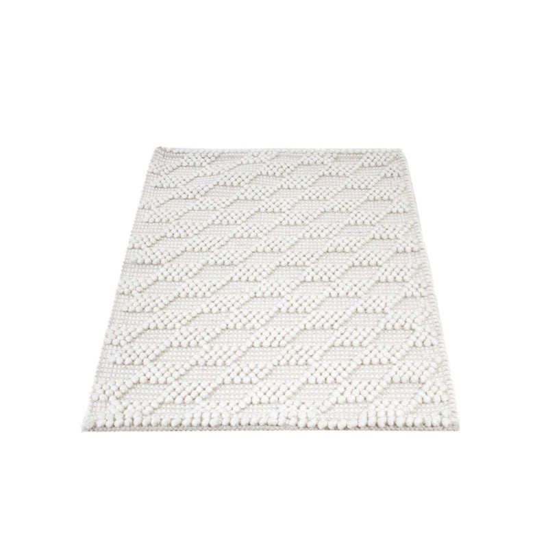 Wool Rug - 94 x 60 cm - light grey