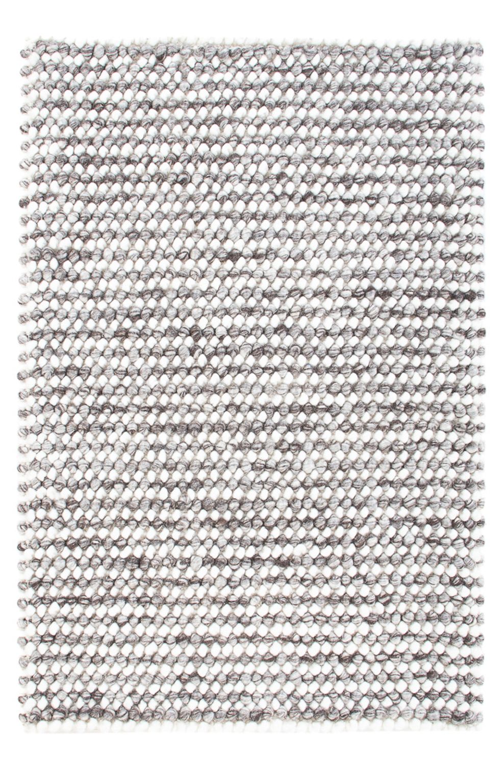 Wool Rug - 94 x 60 cm - grey