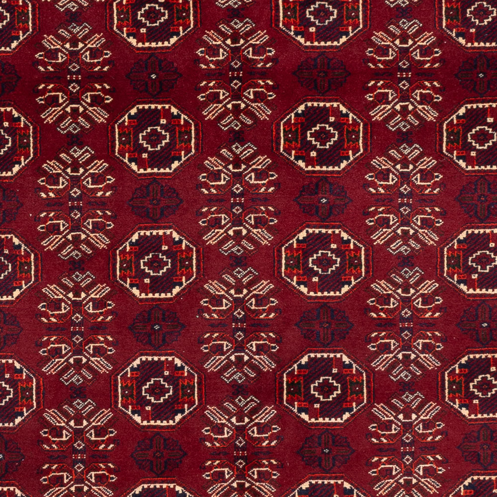 Afghan Rug - Bukhara - 280 x 188 cm - dark red