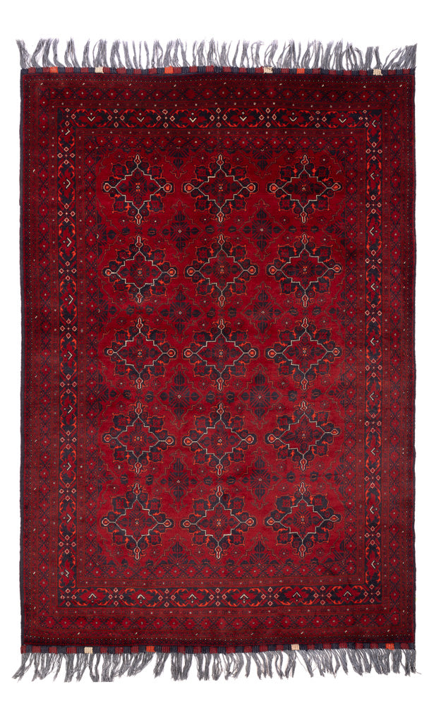 Afghan Rug - Bukhara - 293 x 194 cm - red