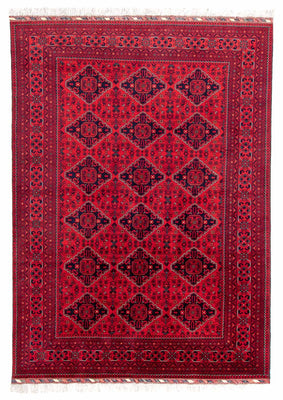 Afghan Rug - 298 x 198 cm - red
