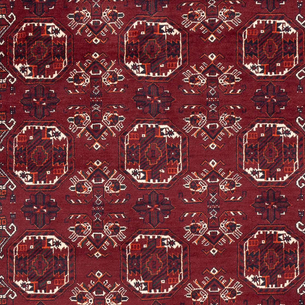 Afghan Rug - Bukhara - 290 x 201 cm - dark red
