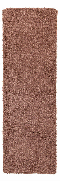 Runner High-Pile Rug - 203 x 64 cm - brown