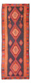 Runner Kelim Rug - Old - 385 x 145 cm - multicolored