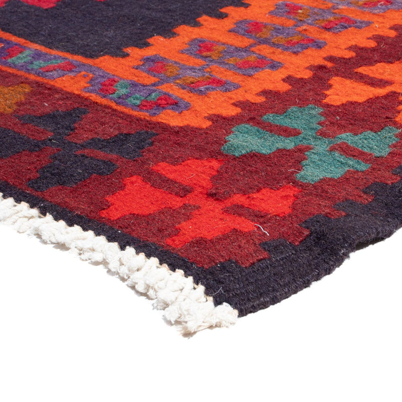 Runner Kelim Rug - Old - 385 x 145 cm - multicolored