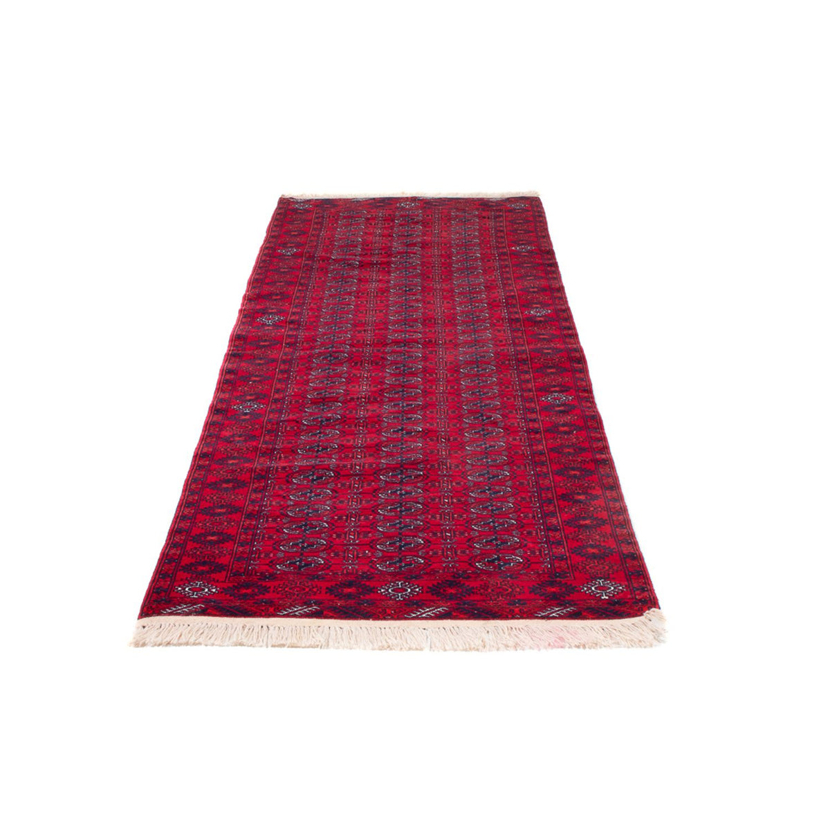 Runner Afghan Rug - Bukhara - 260 x 85 cm - red