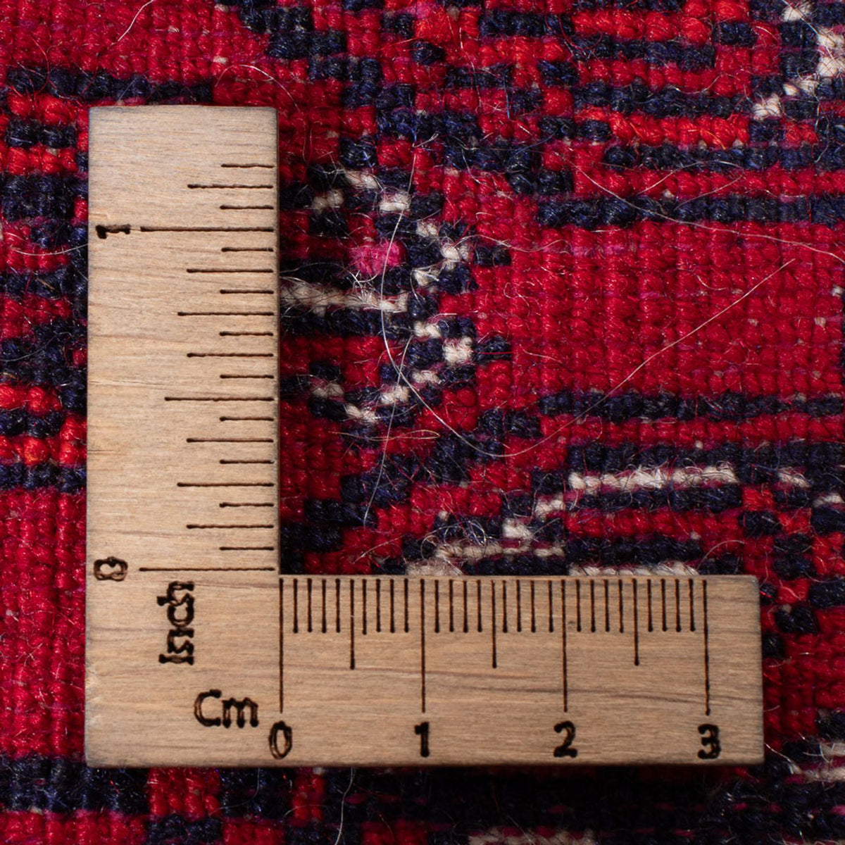 Runner Afghan Rug - Bukhara - 260 x 85 cm - red