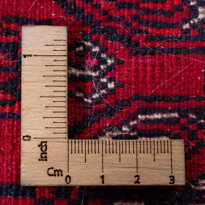 Runner Afghan Rug - Bukhara - 260 x 85 cm - red