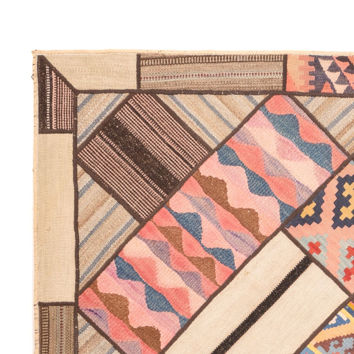 Patchwork Rug 230x160cm - Perserteppich Wollteppich