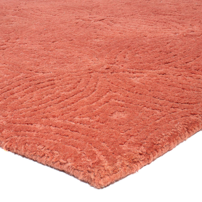 Wool Rug - 273 x 182 cm - rust