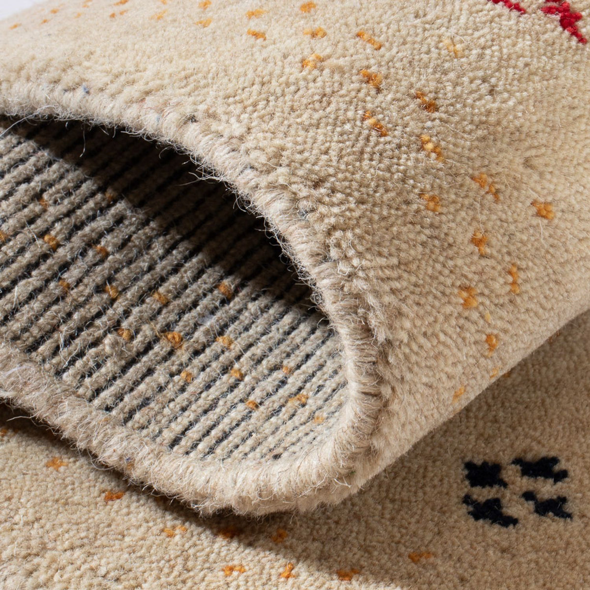 Gabbeh Rug - Loribaft Softy - 90 x 60 cm - beige