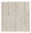 Wool Rug square  - 31 x 31 cm - light grey