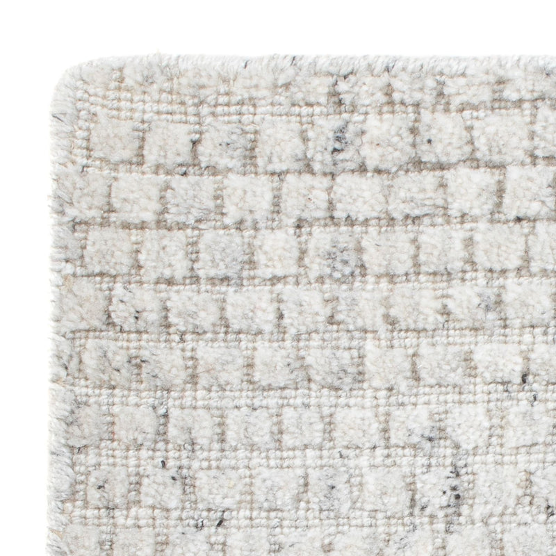 Wool Rug square  - 33 x 30 cm - light grey