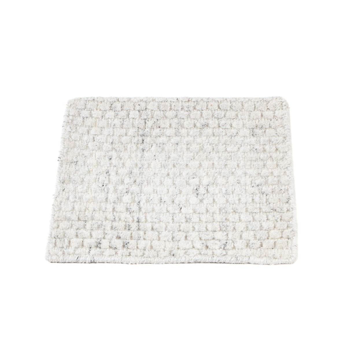 Wool Rug square  - 33 x 30 cm - light grey