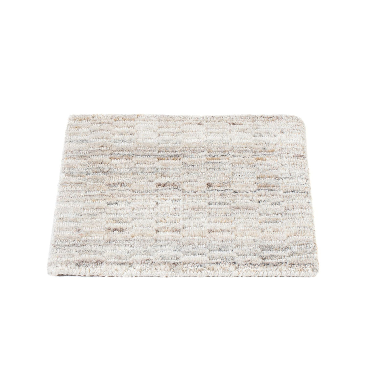 Wool Rug square  - 33 x 30 cm - light grey