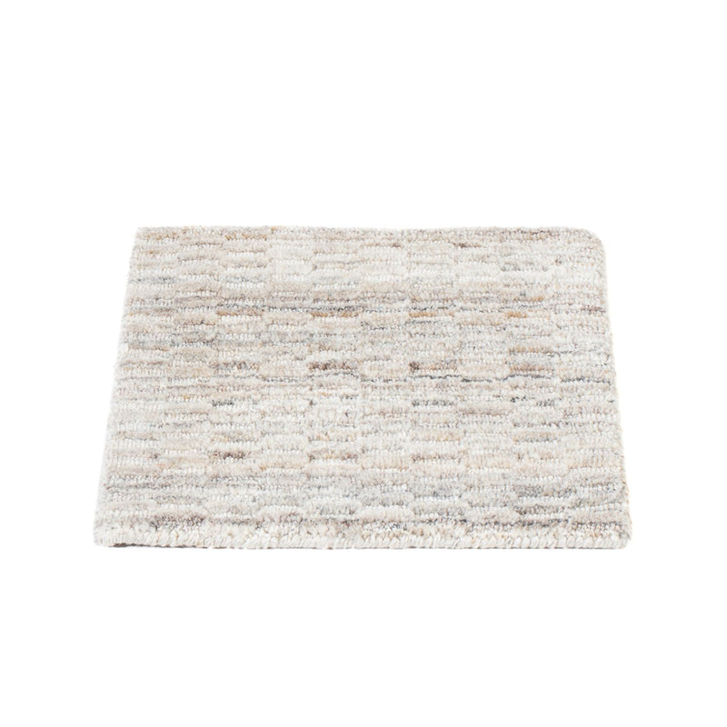 Wool Rug square  - 33 x 30 cm - light grey