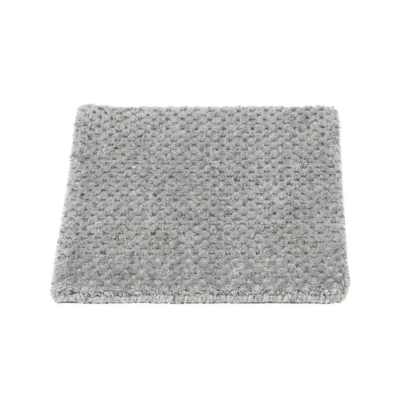 Wool Rug square  - 30 x 30 cm - grey