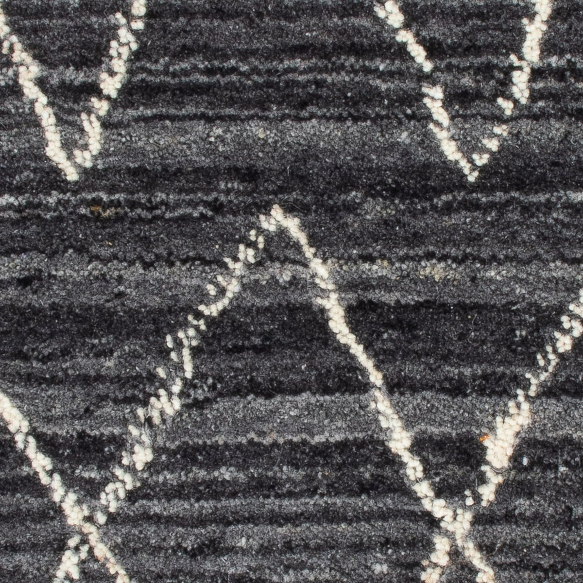 Wool Rug square  - 42 x 42 cm - anthracite