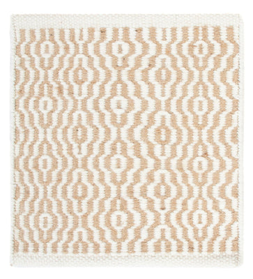 Wool Rug square  - 35 x 32 cm - beige