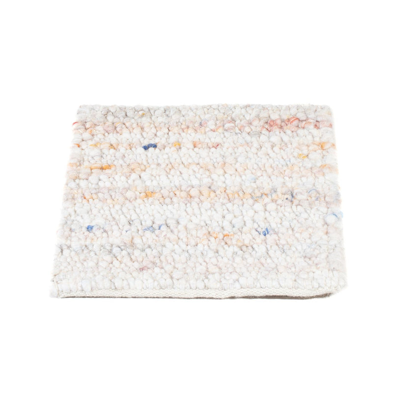 Wool Rug square  - 35 x 32 cm - multicolored