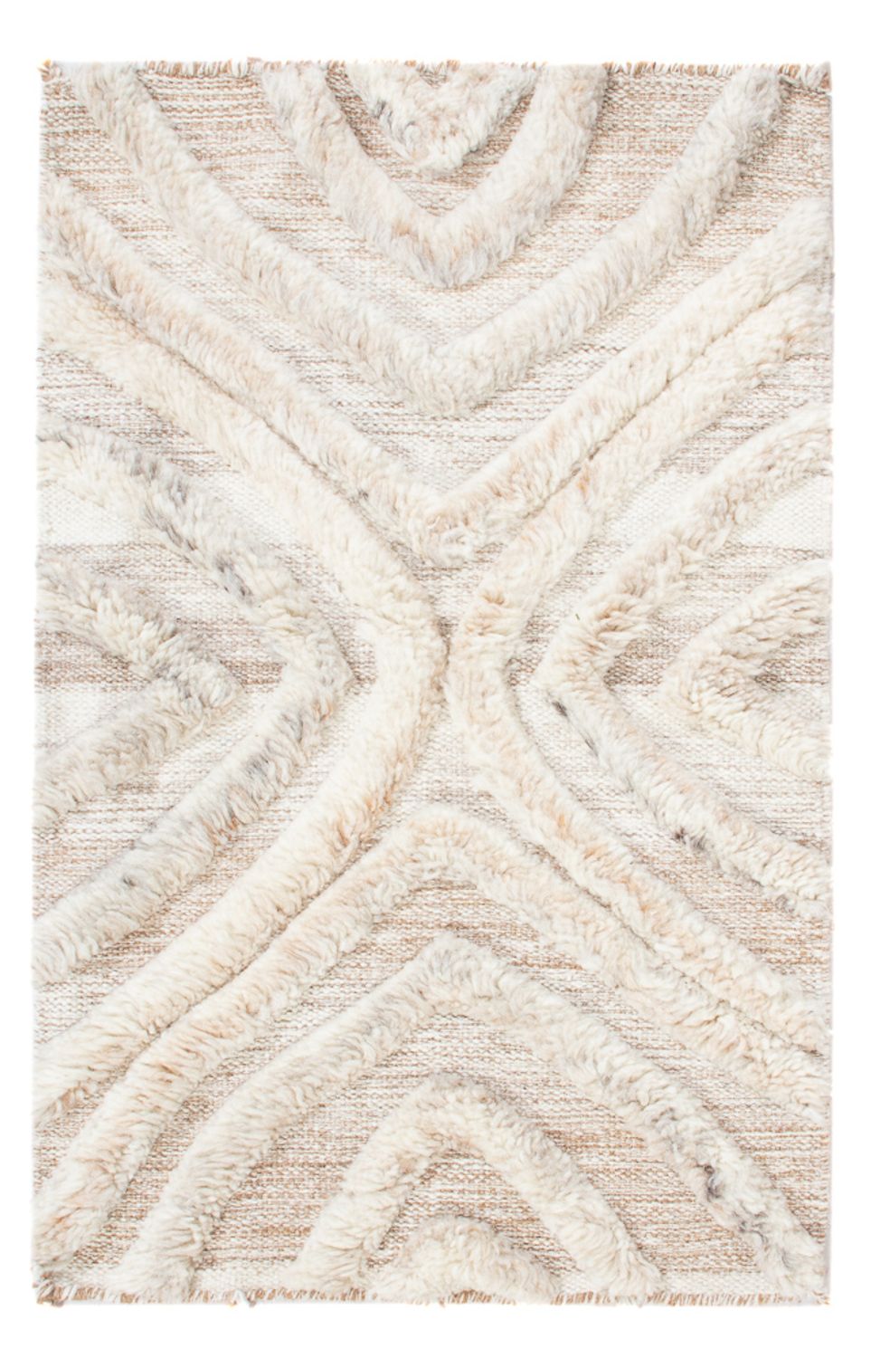 Wool Rug - 90 x 60 cm - beige
