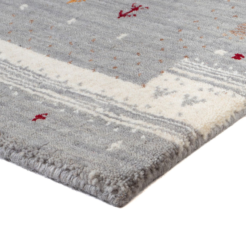 Gabbeh Rug - Loribaft Softy - 90 x 60 cm - dark beige
