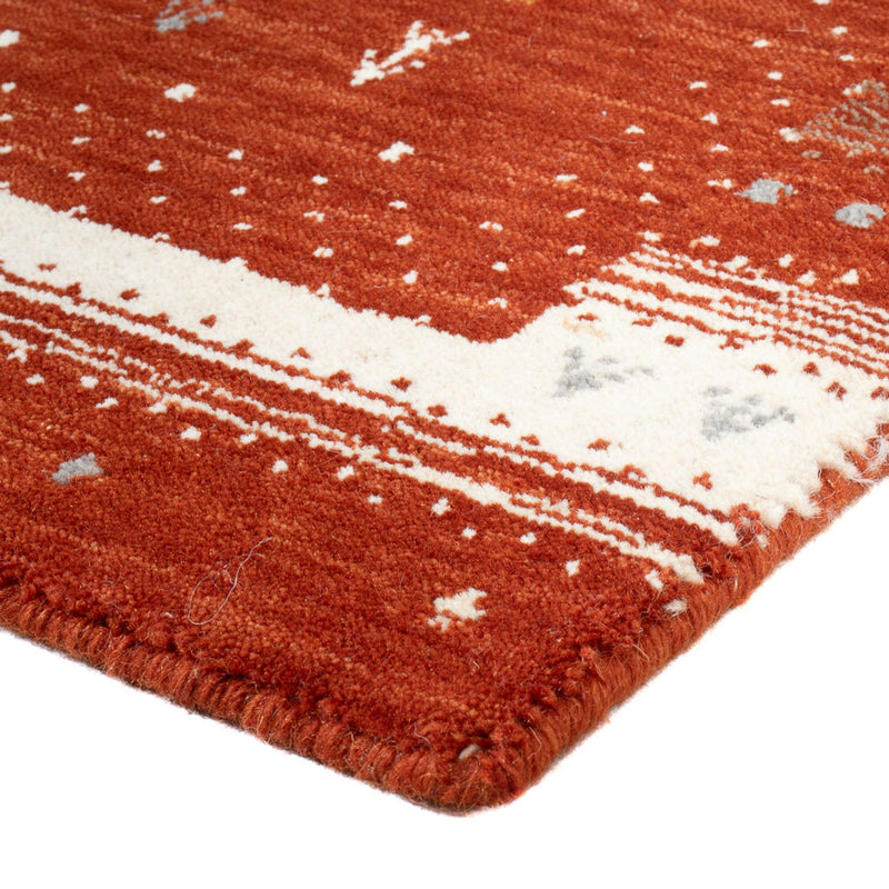 Gabbeh Rug - Loribaft Softy - 90 x 60 cm - terracotta