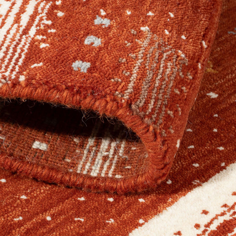 Gabbeh Rug - Loribaft Softy - 90 x 60 cm - terracotta