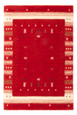 Gabbeh Rug - Loribaft Softy - 90 x 60 cm - red