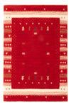 Loribaft Loom Rug 60x90cm - Wool Rug - Rectangle / Red / 60 x 90 cm Rectangle