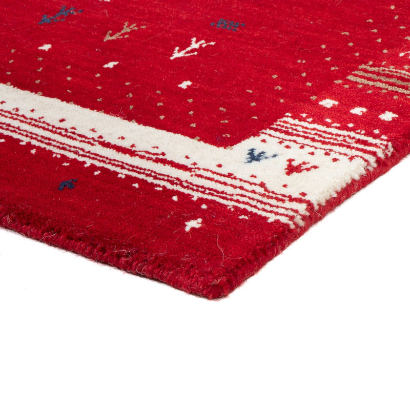 Gabbeh Rug - Loribaft Softy - 90 x 60 cm - red