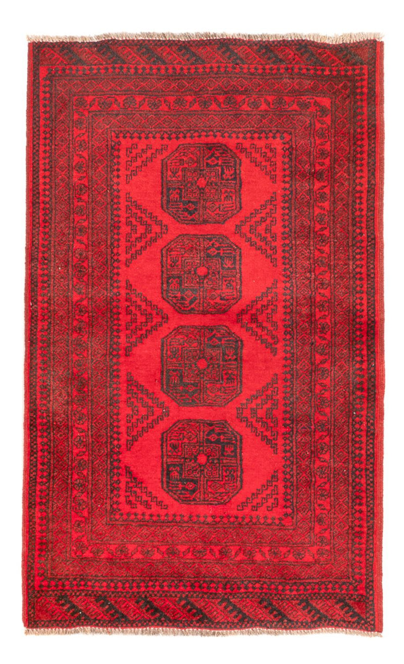 Afghan Rug - Filpa - 155 x 100 cm - red