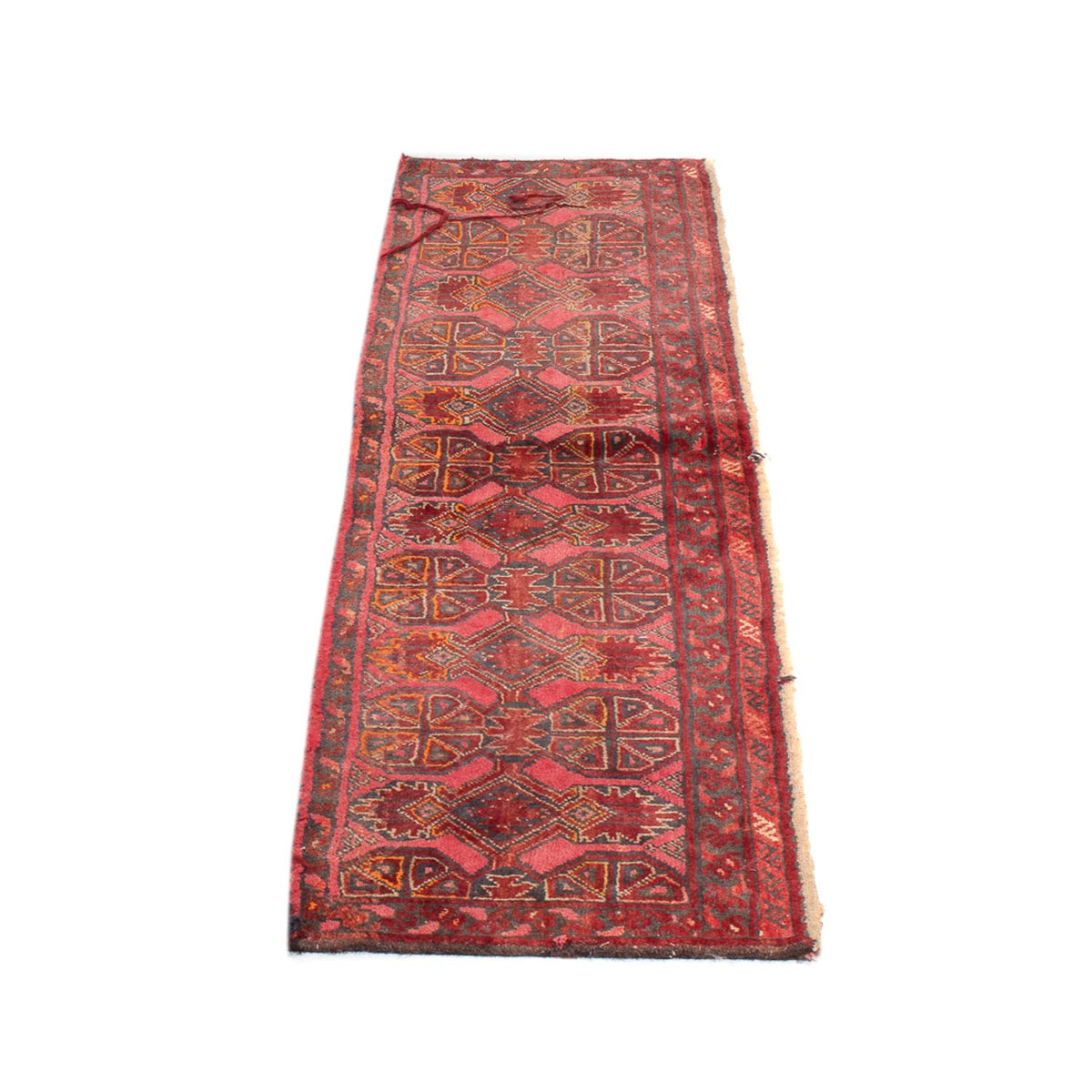 Runner Oriental Rug - 160 x 40 cm - dark red