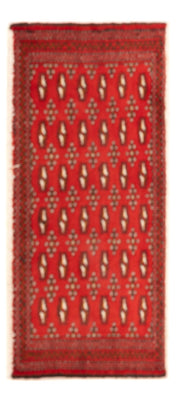 Runner Turkaman Rug - 100 x 50 cm - red
