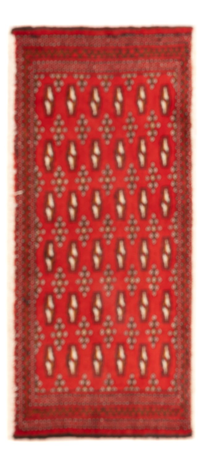 Runner Turkaman Rug - 100 x 50 cm - red