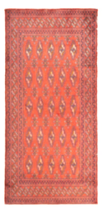 Turkaman Rug - 130 x 60 cm - light red