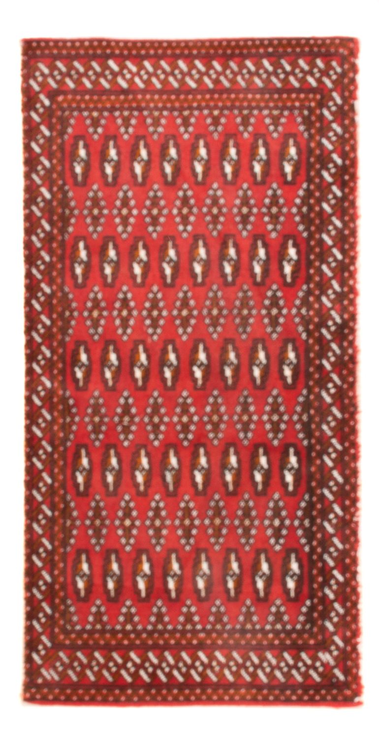 Turkaman Rug - 130 x 60 cm - red