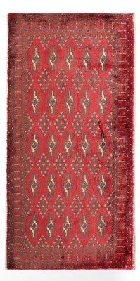 Runner Turkaman Rug - 130 x 60 cm - red