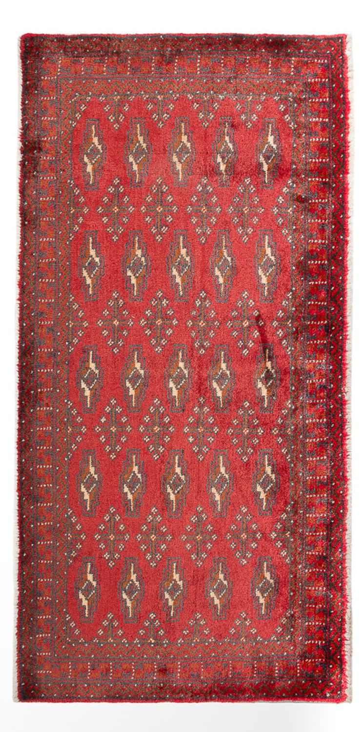 Runner Turkaman Rug - 130 x 60 cm - red